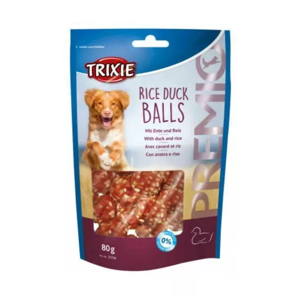 Trixie Recompensă Premio Bile cu rață și orez 80g
