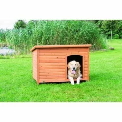 TRIXIE Natura Doghouse cu acoperiș plat Maro