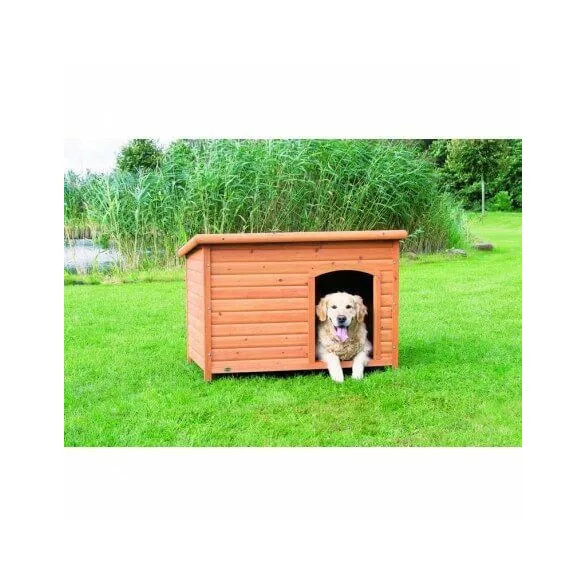 TRIXIE Natura Doghouse cu acoperiș plat Maro