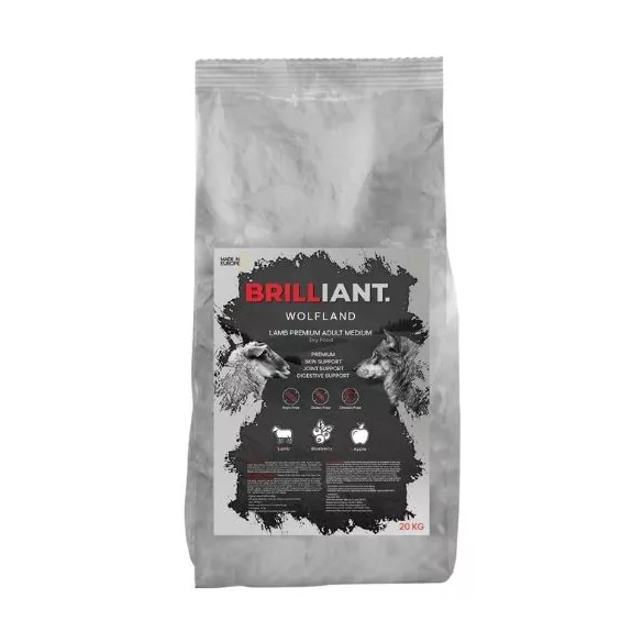 Brilliant Wolfland Lamb Premium adult medium 20 kg