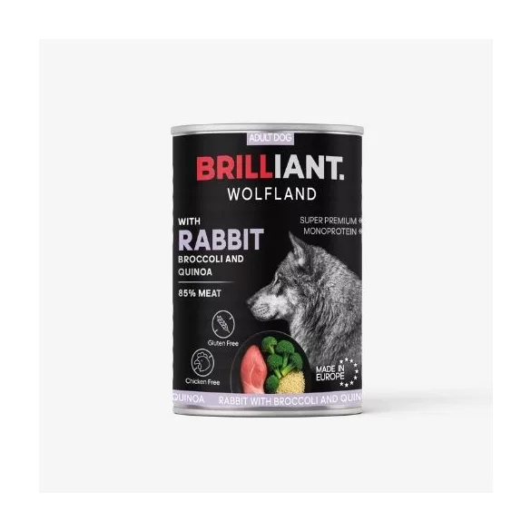 Brilliant Wolfland rabbit with broccoli și with quinoa 400 g