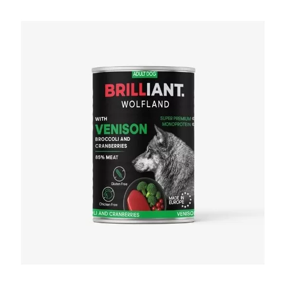 Brilliant Wolfland venison with broccoli și with cranberry 400 g