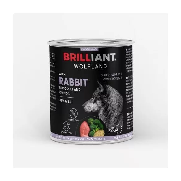 Brilliant Wolfland rabbit with broccoli și with quinoa 800 g