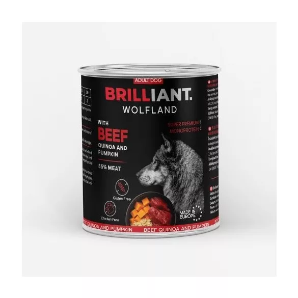 Brilliant Wolfland beef with pumpkin și with quinoa 800 g