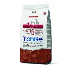   Hrană pentru câini Monge Mini Adult Lamb, orez și cartofi 2,5 kg