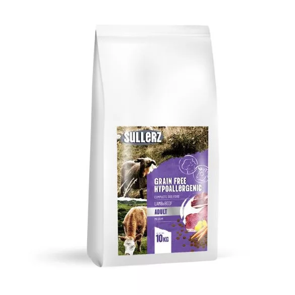 SullerZ Grain Free Hypoallergenic Adult Lamb & Beef with rosemary Hrană pentru câini 10 kg